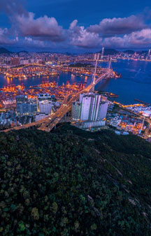 Hong Kong Skyline Drone Panorama 360 VR tmb2