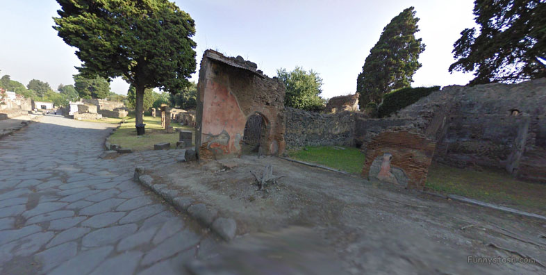 Pompei Roman Ruins VR Archeology Necropolis Of Porta Ercolano 1