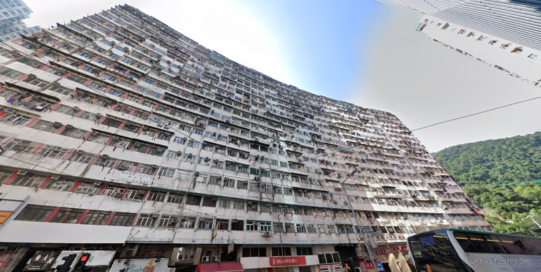 Quarry Bay Hong Kong Monster Building Walled City VR 360 Gps 1