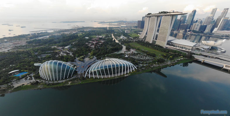 City Scape Cloud Forest Singapore Botanical Garden Greenhouse VR Tourism Locations 3