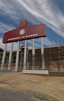 Contrails Over 2008 Mystery VR University Of Alabama tmb4