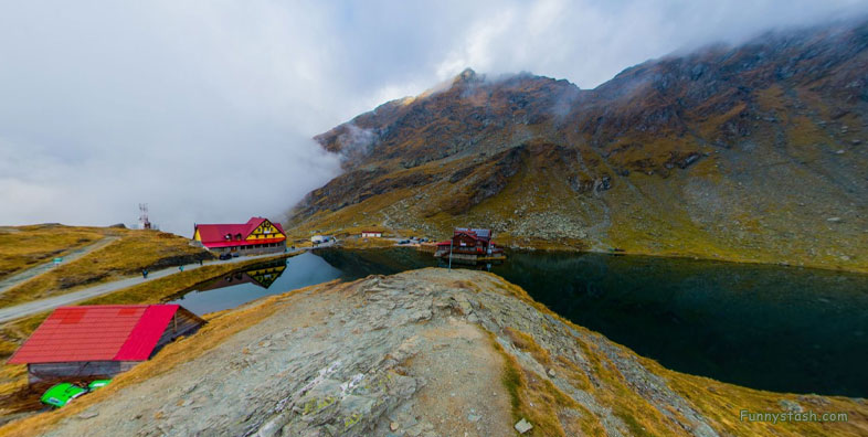 Fagaras Mountain Top 2000m Glacier Lake VR Romania 1