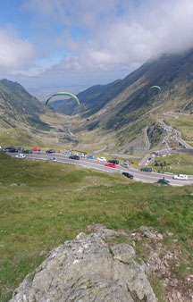 Transfagarasan 2000m Mountaintop Market Town VR Romania tmb14