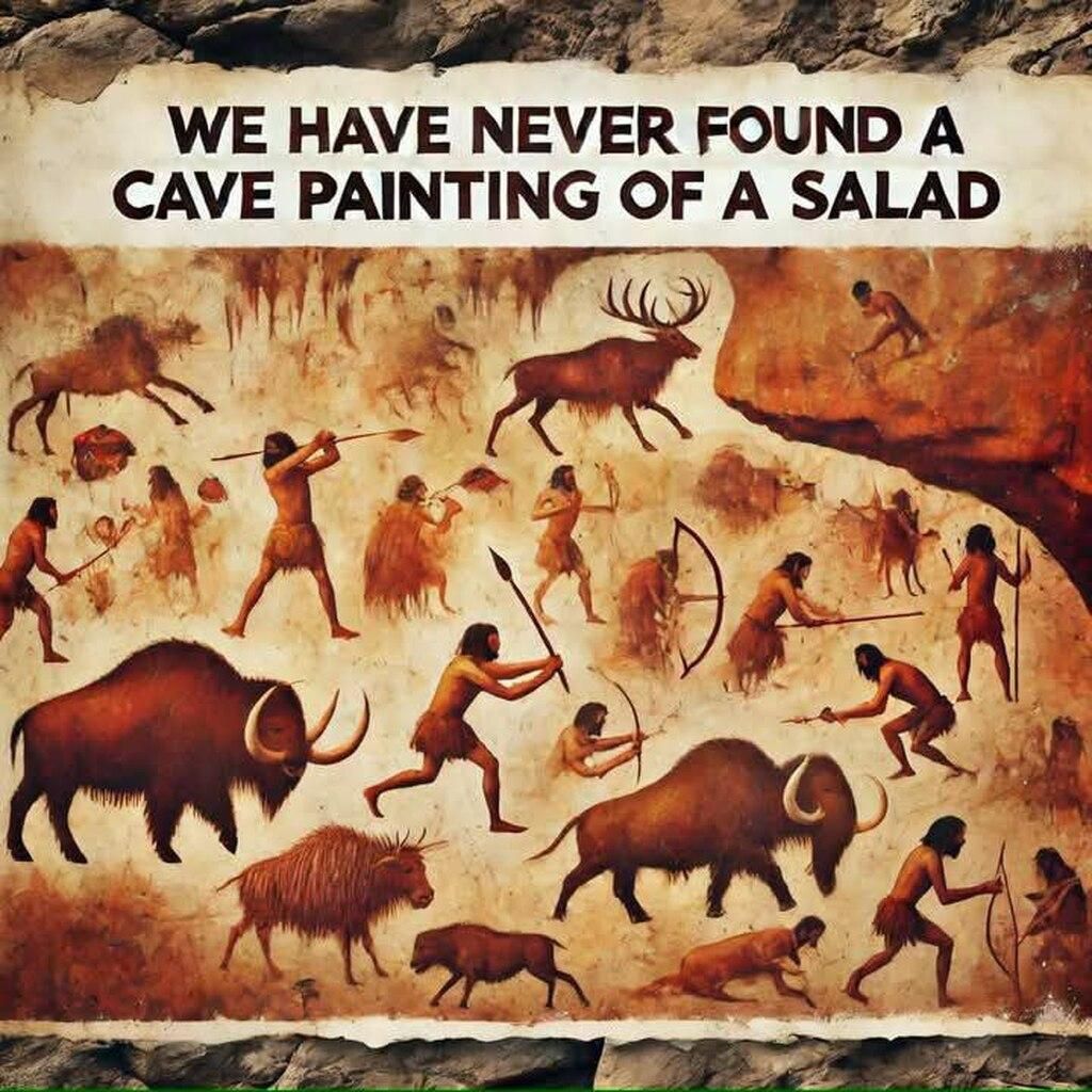 Cave Painting Of Salad