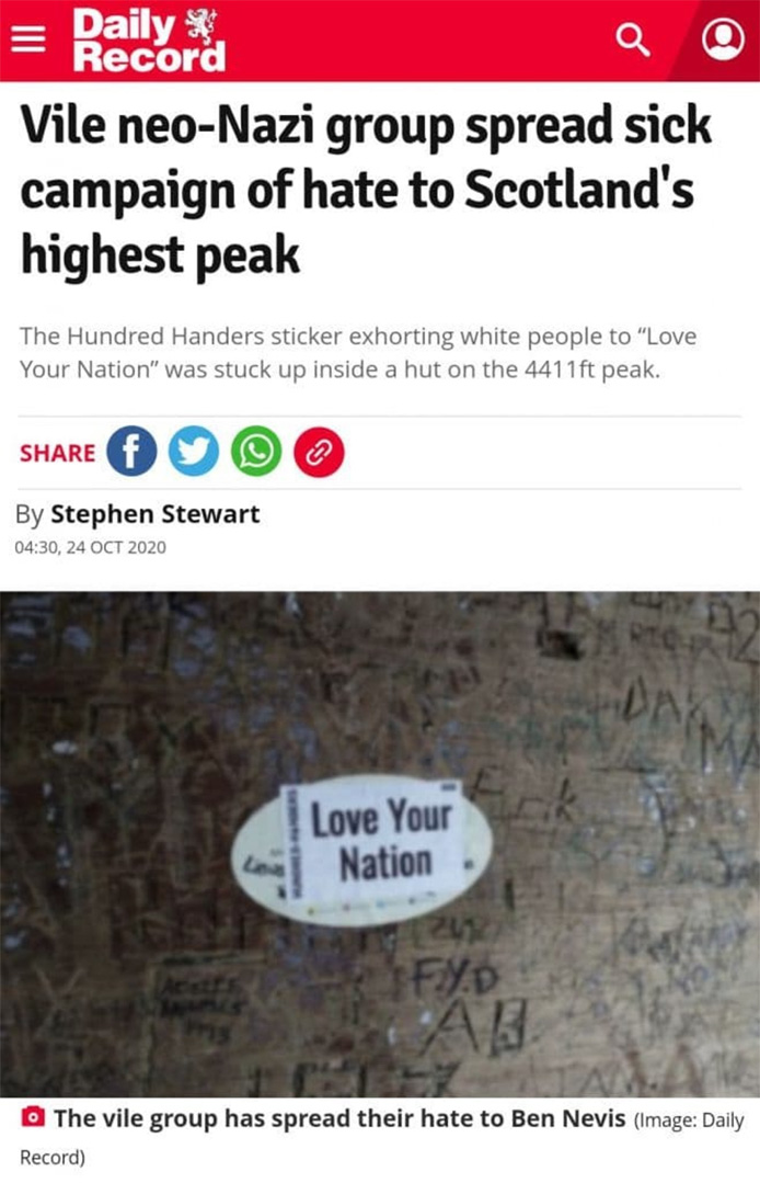 Love your nation vile