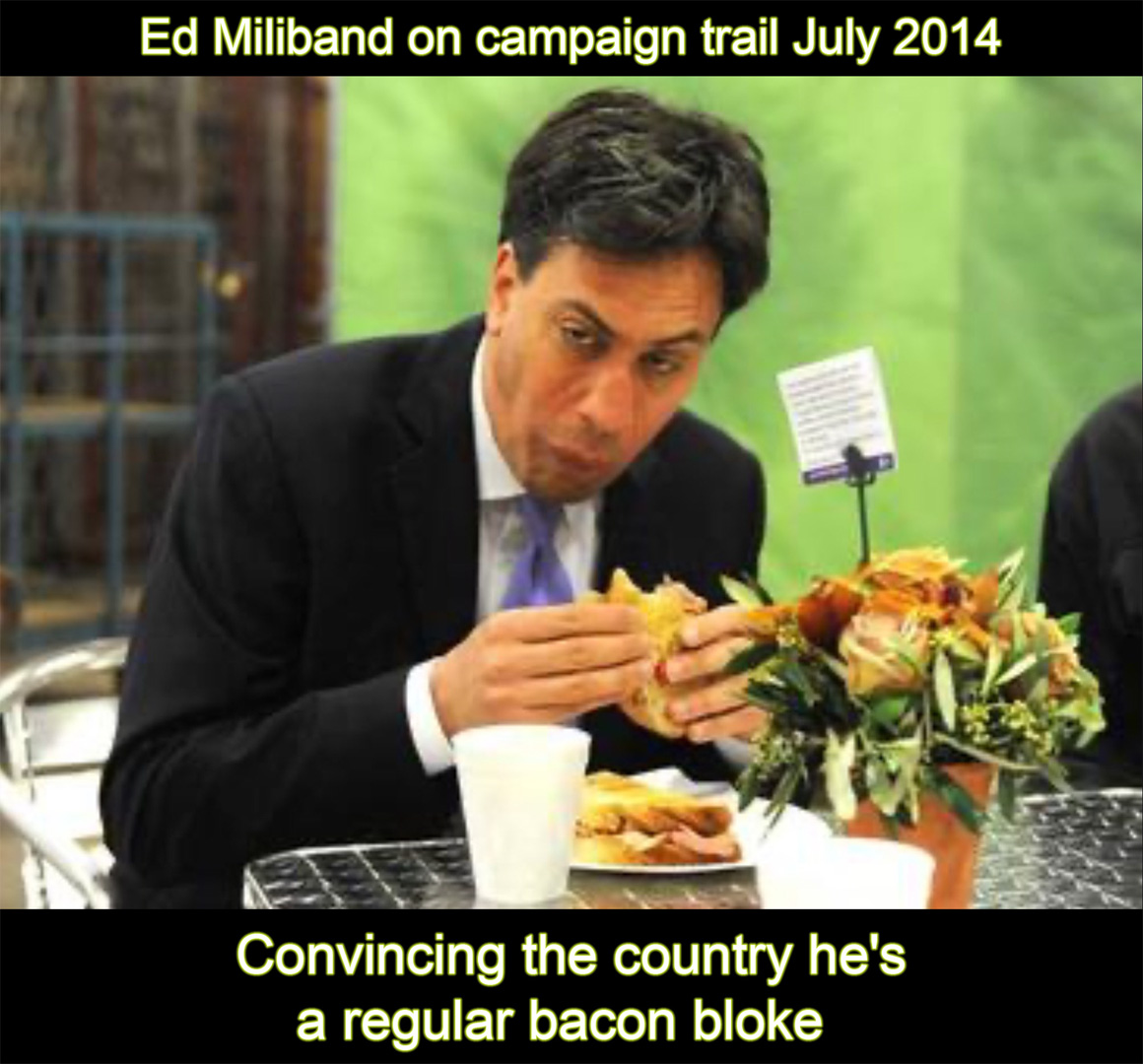 Ed miliband on campaign trail